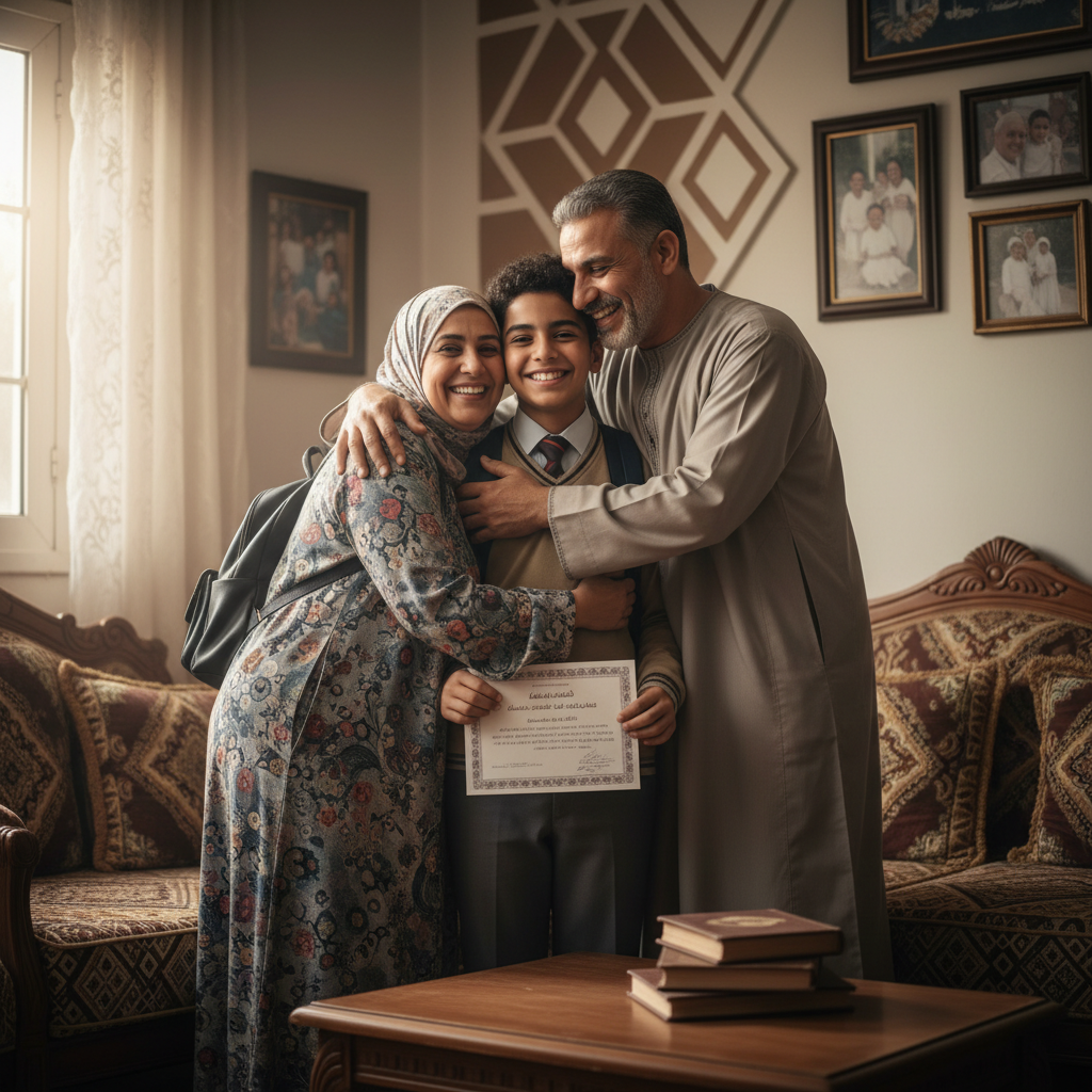 دور الأهل في دعم الطالب وقت النتيجة